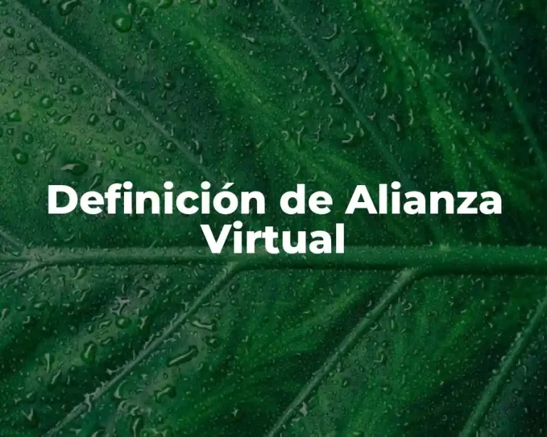 Definición de Alianza Virtual