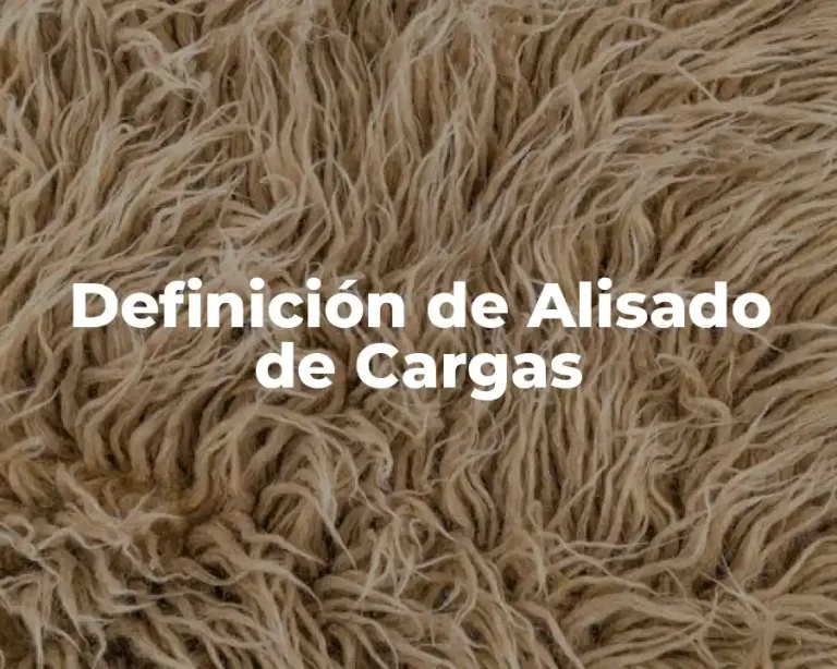 Definición de Alisado de Cargas