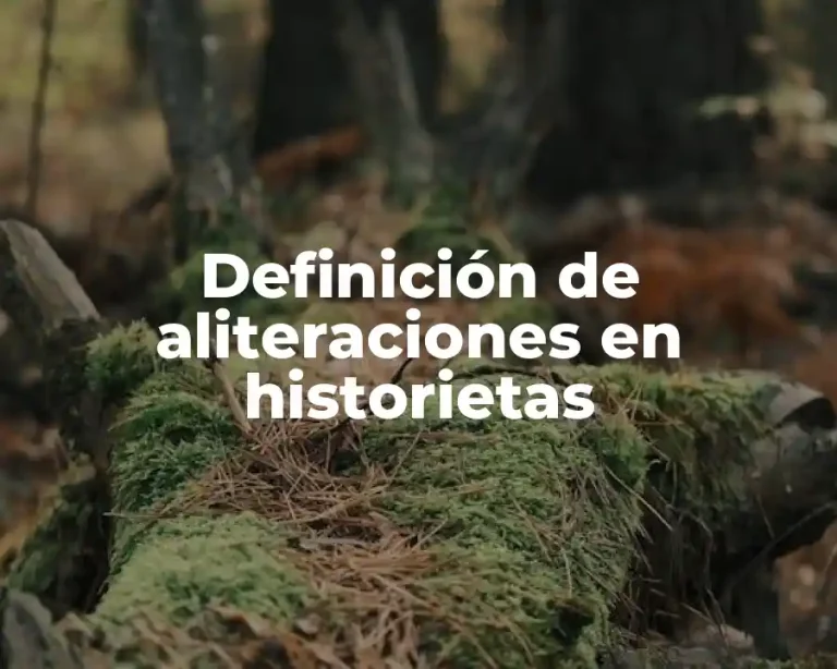 Definición de aliteraciones en historietas