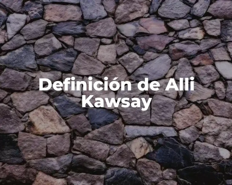 Definición de Alli Kawsay