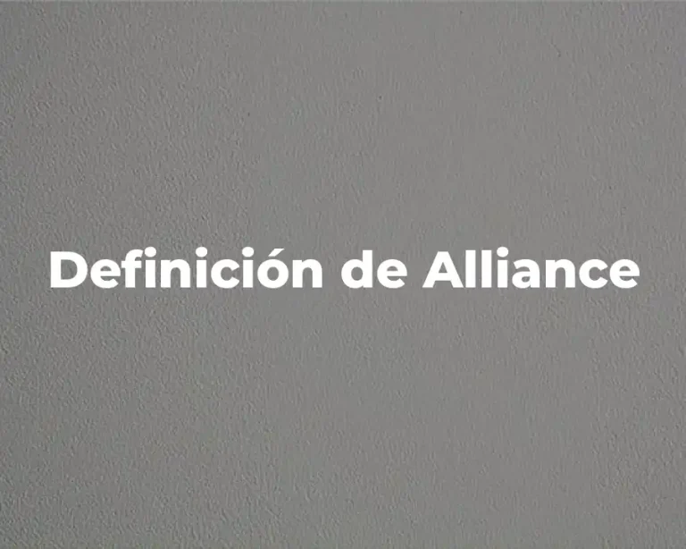 Definición de Alliance