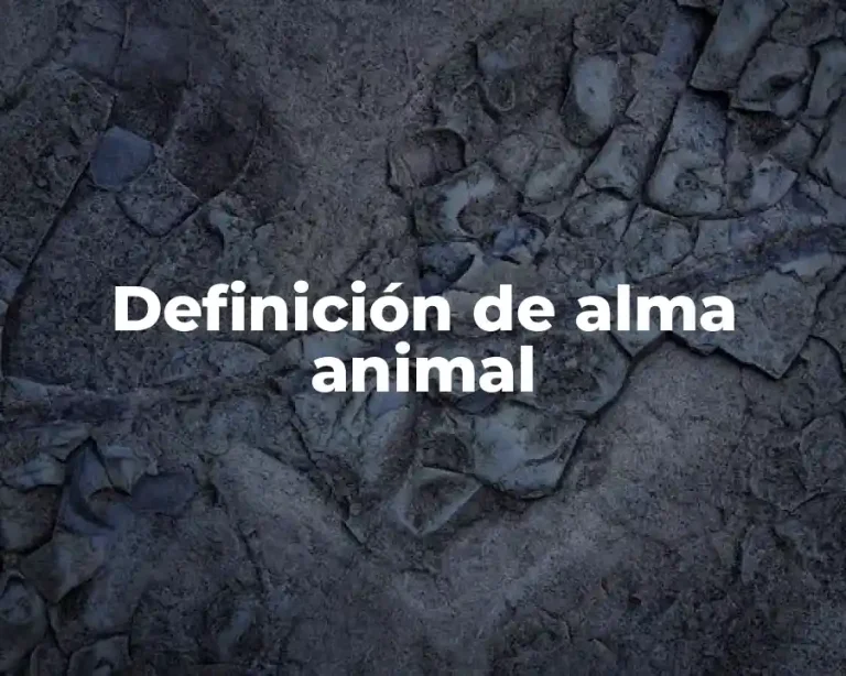 Definición de alma animal