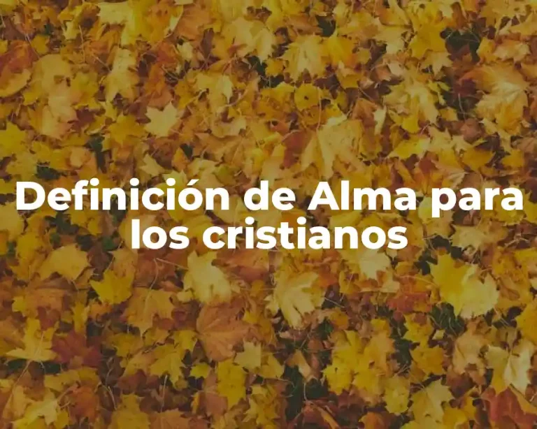 Definición de Alma para los cristianos