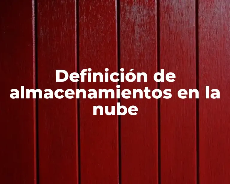 Definición de almacenamientos en la nube