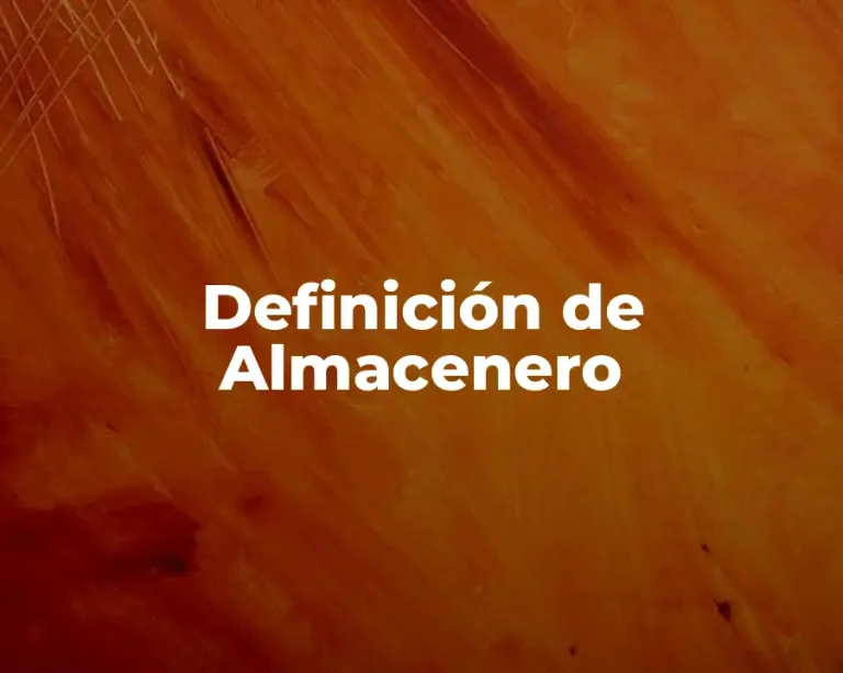Definición de Almacenero