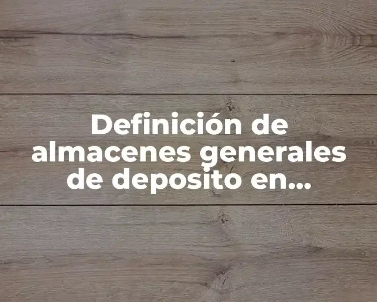 Definición de almacenes generales de deposito en Guatemala