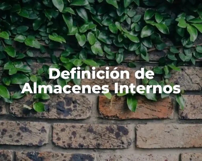 Definición de Almacenes Internos