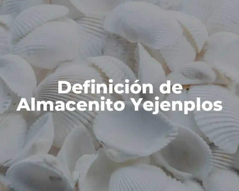 Definición de Almacenito Yejenplos