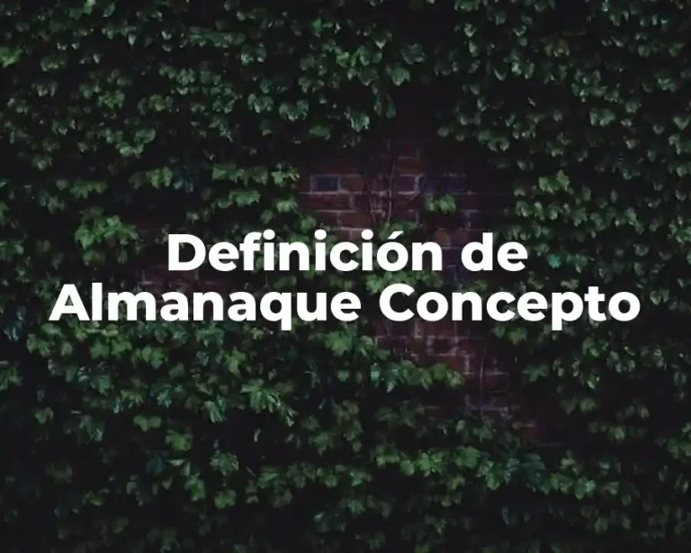 Definición de Almanaque Concepto