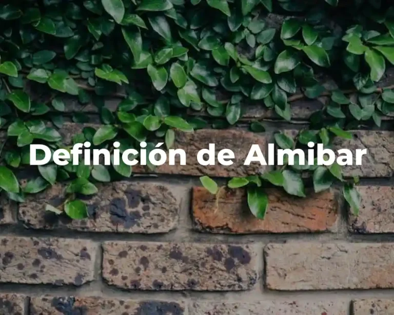 Definición de Almibar