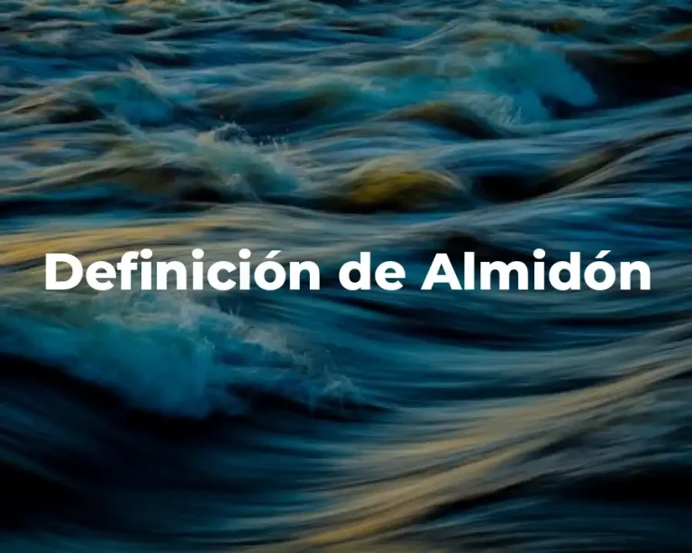 Definición de Almidón