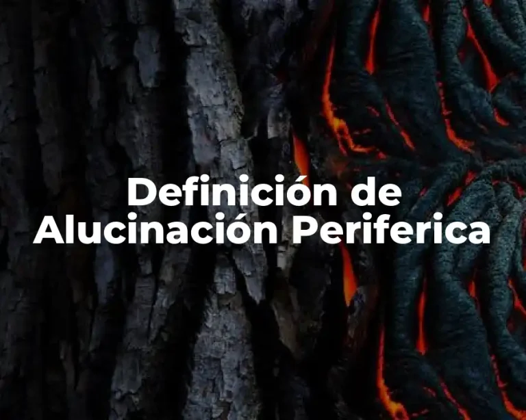 Definición de Alucinación Periferica