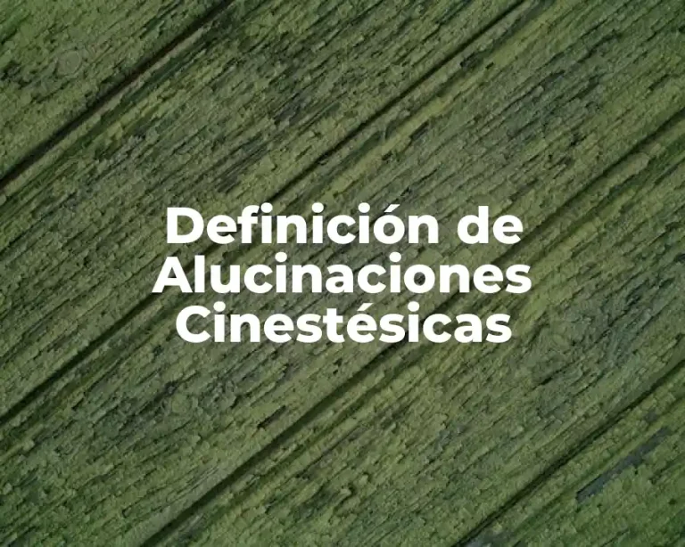 Definición de Alucinaciones Cinestésicas