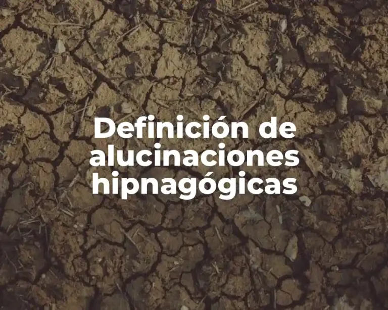 Definición de alucinaciones hipnagógicas