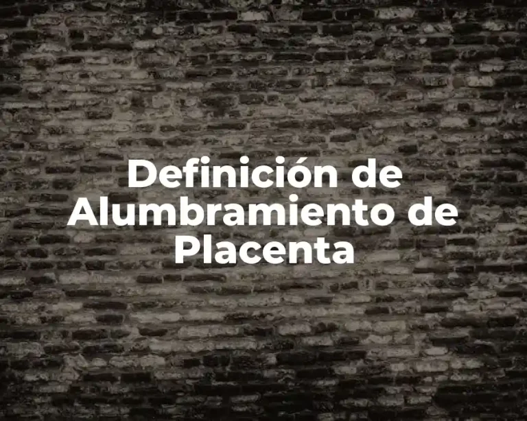 Definición de Alumbramiento de Placenta