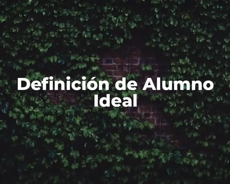Definición de Alumno Ideal