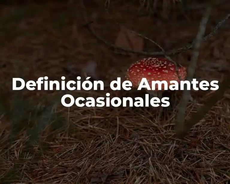 Definición de Amantes Ocasionales