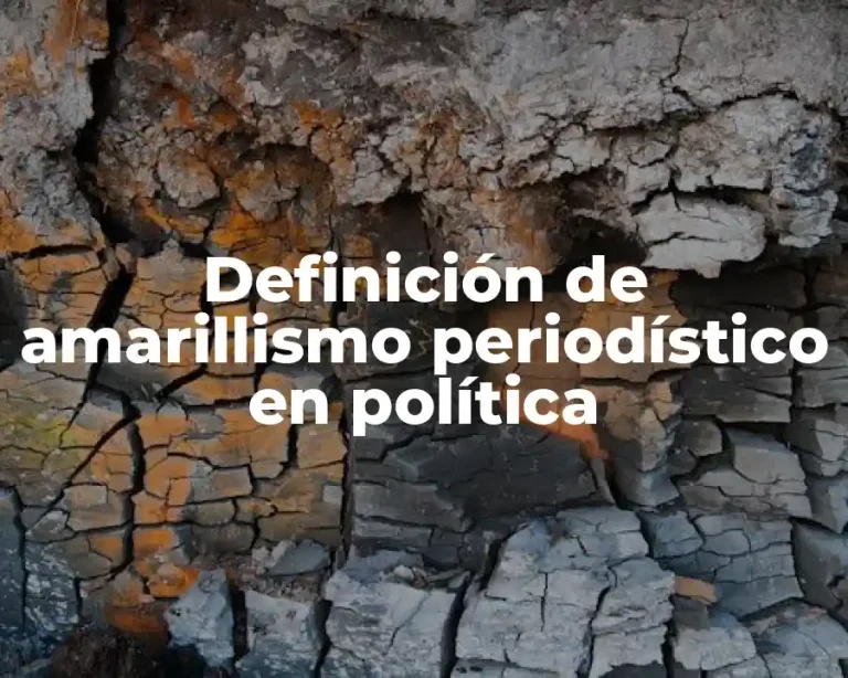 Definición de amarillismo periodístico en política