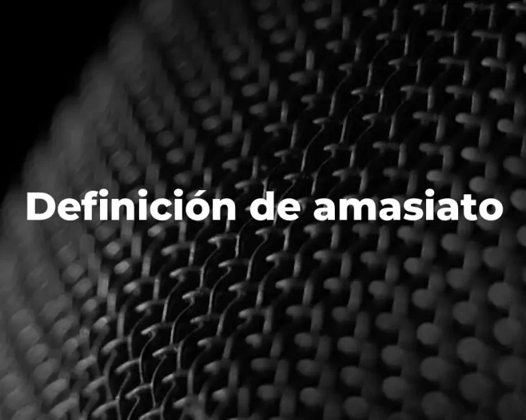 Definición de amasiato