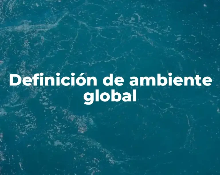 Definición de ambiente global