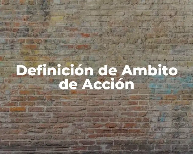Definición de Ambito de Acción