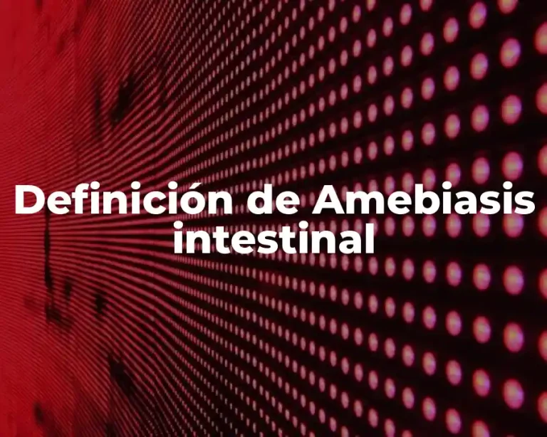 Definición de Amebiasis intestinal