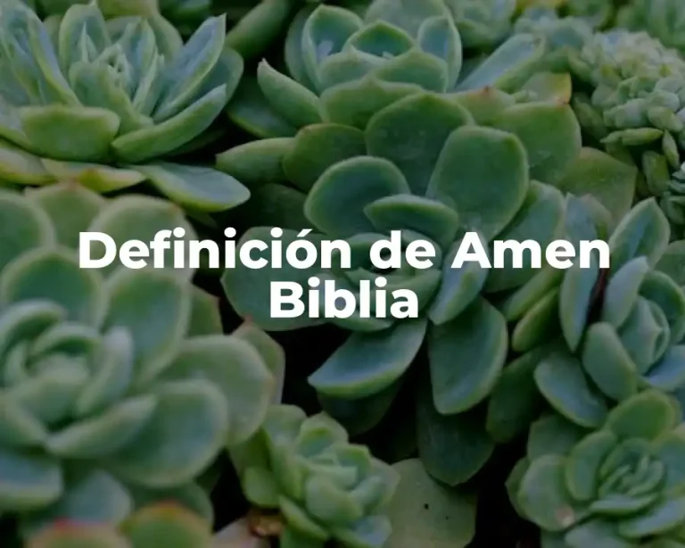 Definición de Amen Biblia
