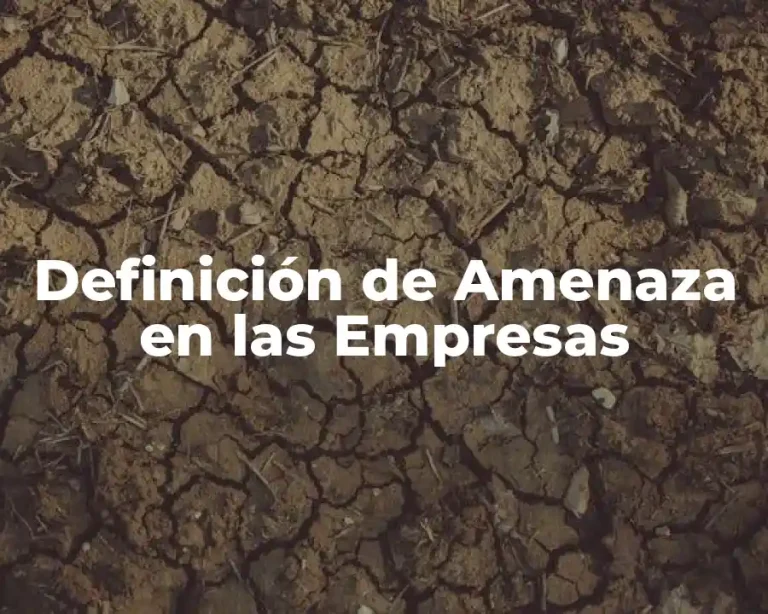 Definición de Amenaza en las Empresas