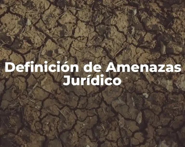 Definición de Amenazas Jurídico
