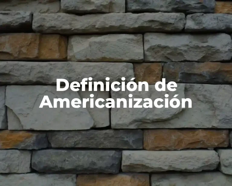 Definición de Americanización