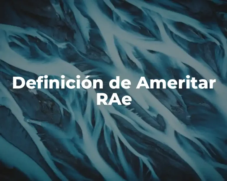 Definición de Ameritar RAe