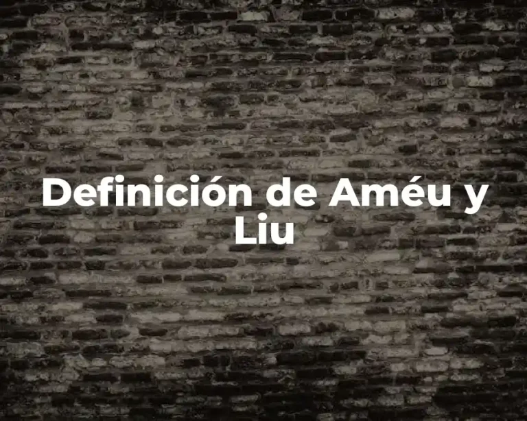 Definición de Améu y Liu