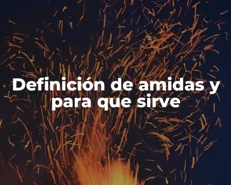 Definición de amidas y para que sirve