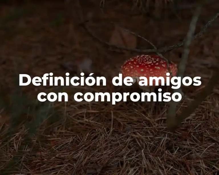 Definición de amigos con compromiso