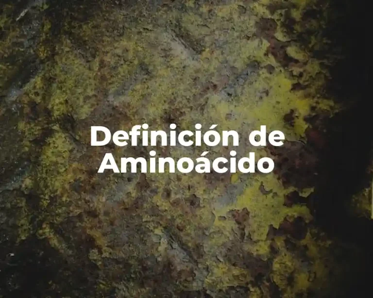 Definición de Aminoácido