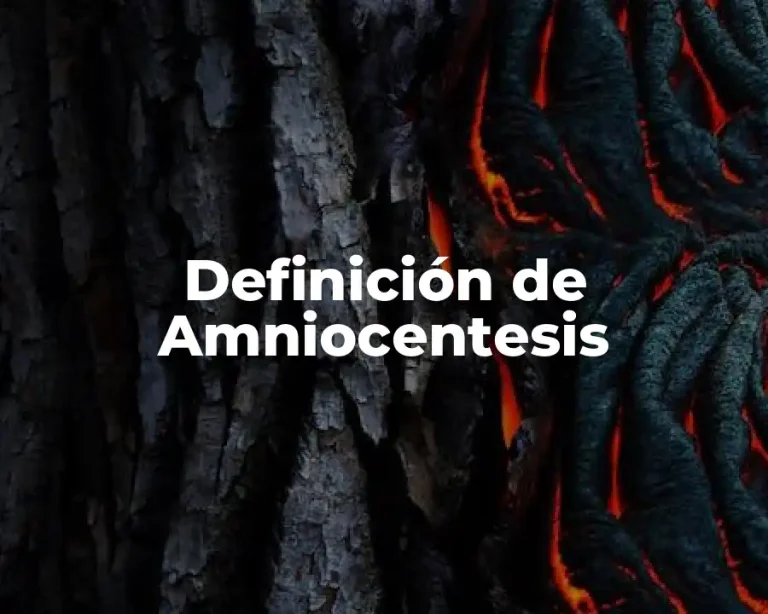 Definición de Amniocentesis