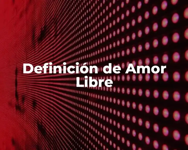 Definición de Amor Libre
