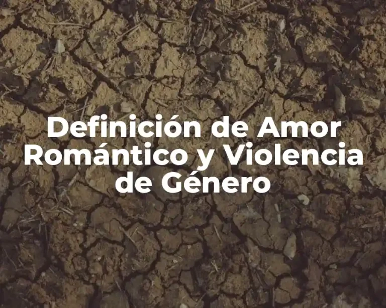 Definición de Amor Romántico y Violencia de Género