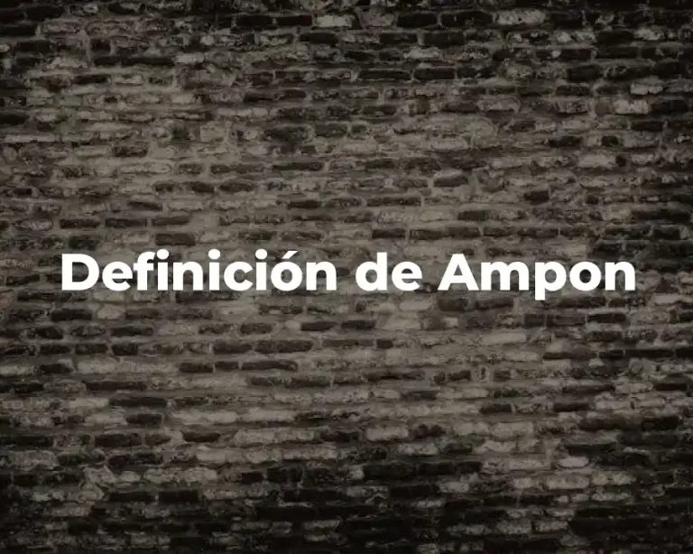 Definición de Ampon