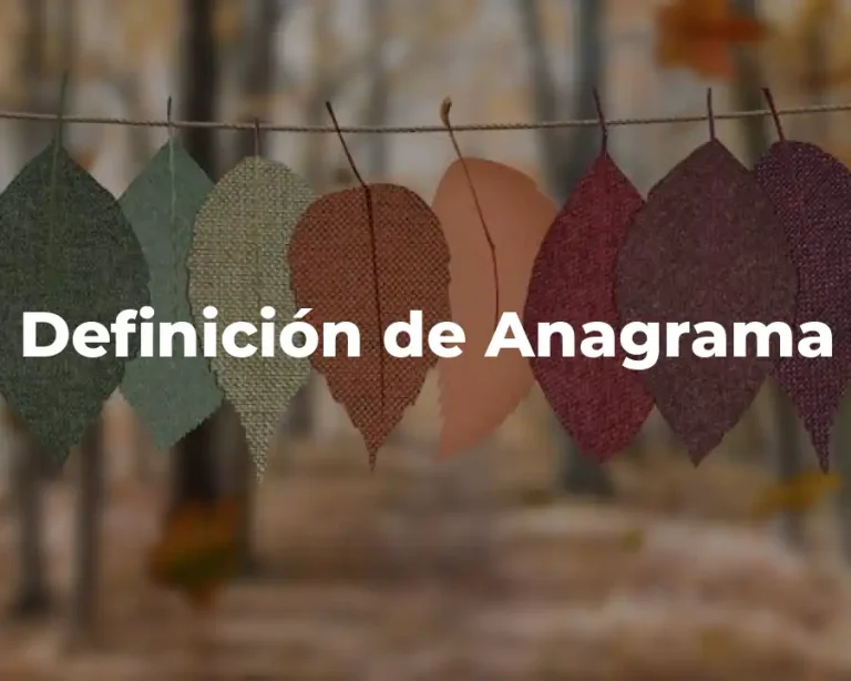 Definición de Anagrama