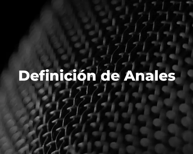 Definición de Anales