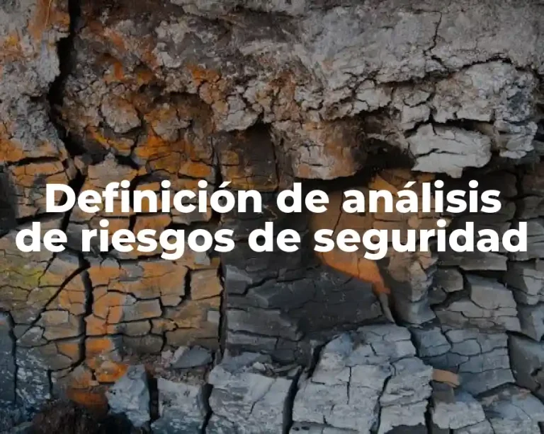 Definición de análisis de riesgos de seguridad