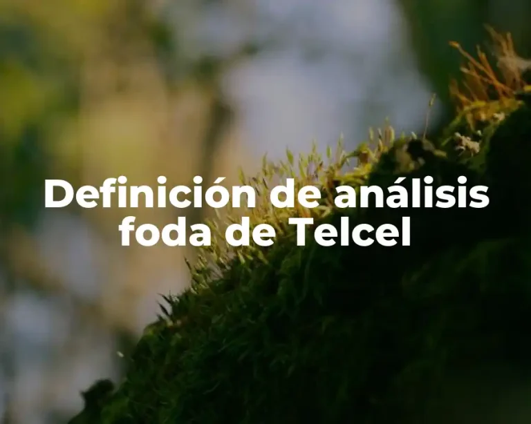 Definición de análisis foda de Telcel