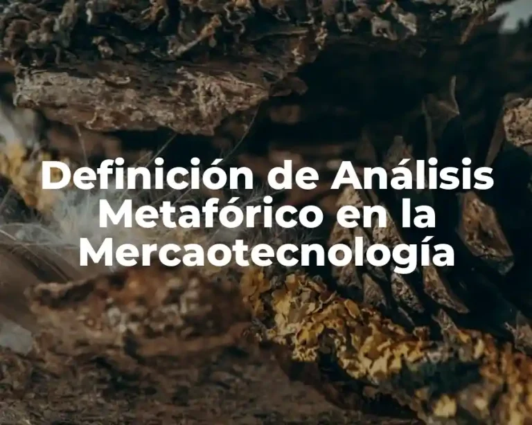 Definición de Análisis Metafórico en la Mercaotecnología