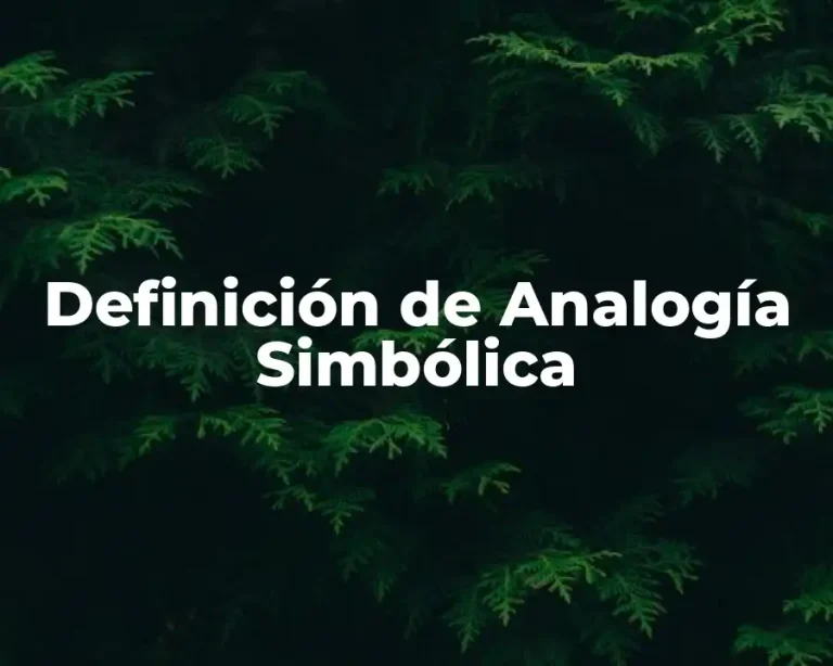 Definición de Analogía Simbólica