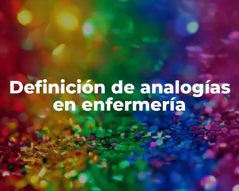 Definición de analogías en enfermería