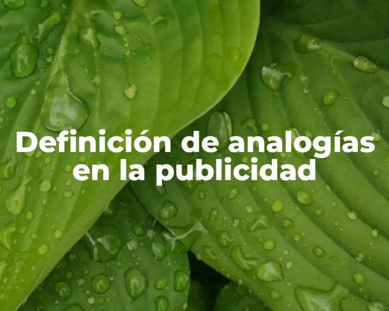Definición de analogías en la publicidad