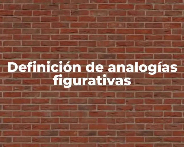 Definición de analogías figurativas