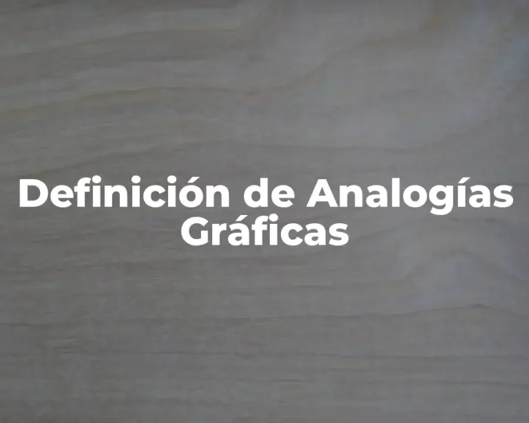 Definición de Analogías Gráficas
