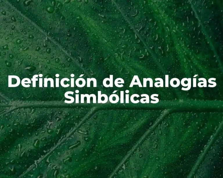 Definición de Analogías Simbólicas